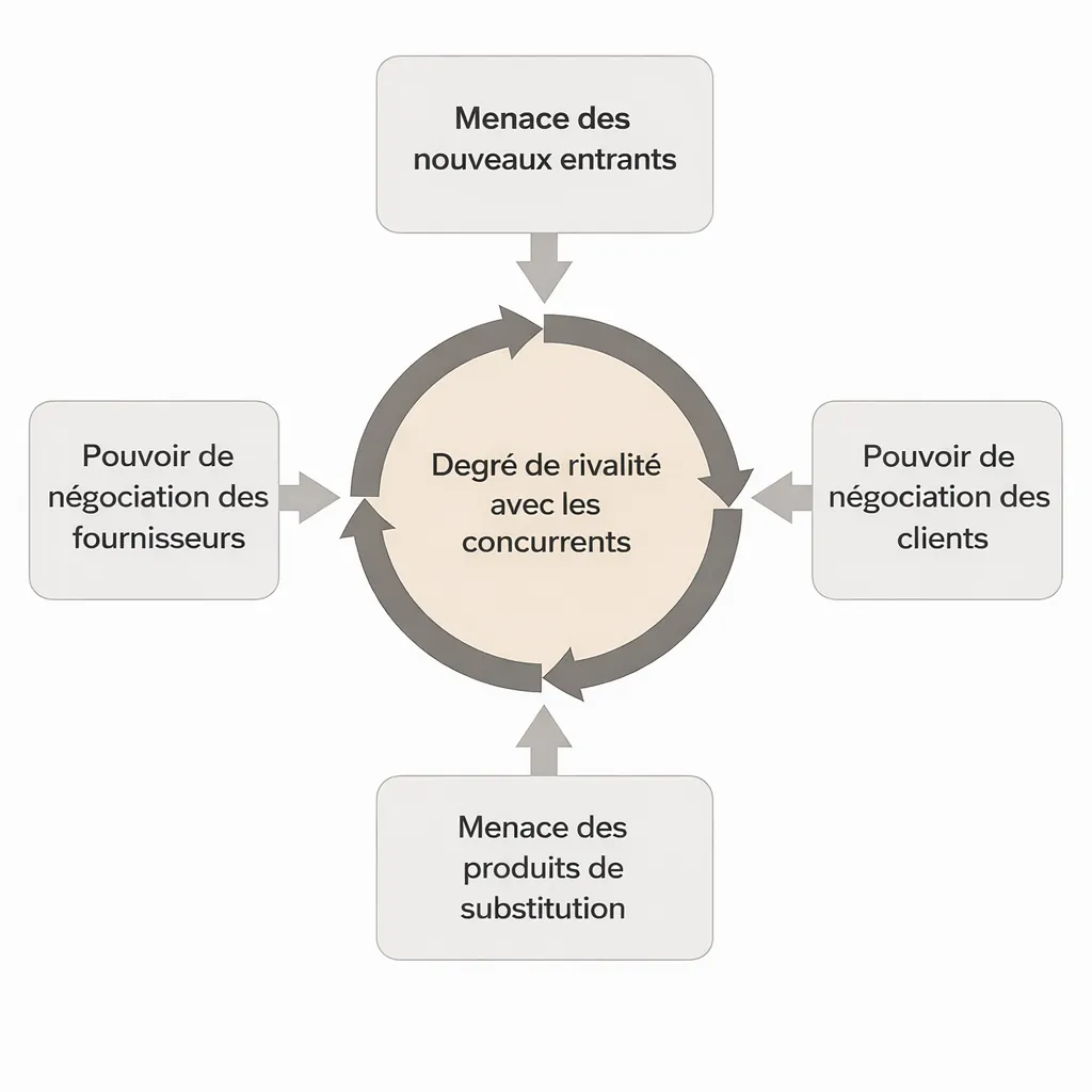 5 forces de Porter pour l’analyse de l’environnement concurrentiel